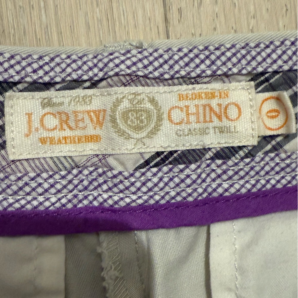 J. Crew Chino Light Tan Khaki Shorts - Picture 4 of 10
